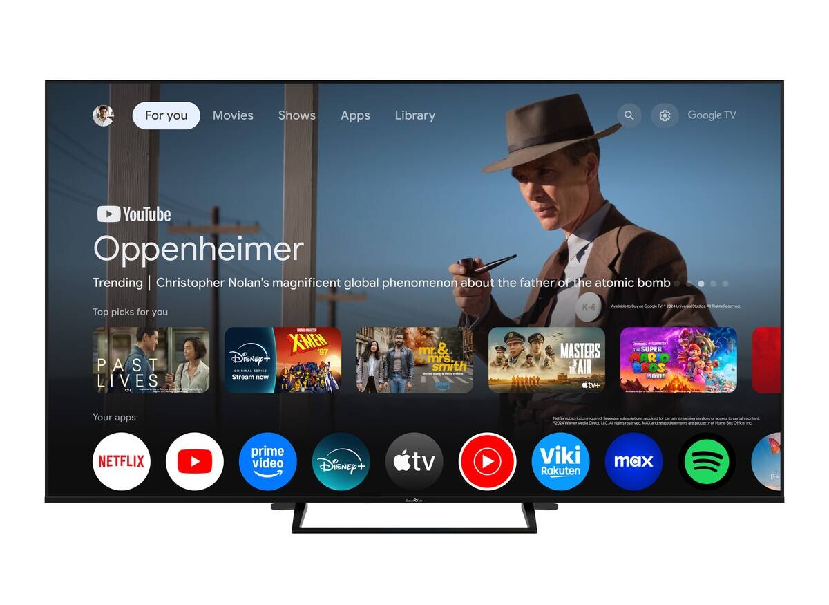 Smart-Tech QLED-Fernseher 43QG06V B/H: ca. 96x61 cm