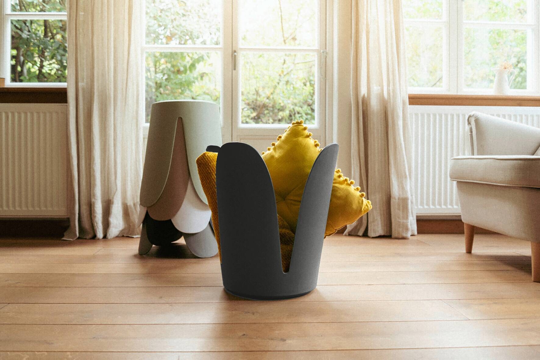 WENKO Badhocker Comiso anthrazit Kunststoff