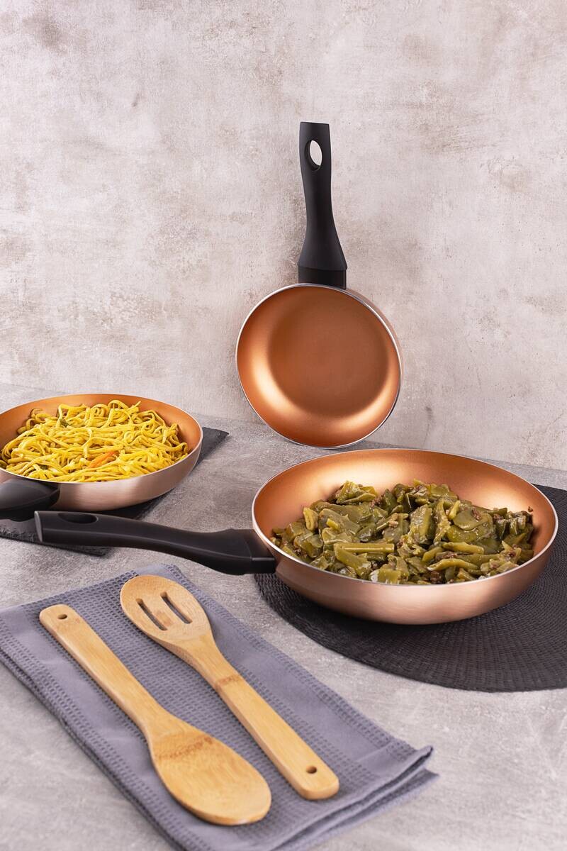SAN IGNACIO Pfannen-Set COBRE Kupfer Aluminium 3 tlg.