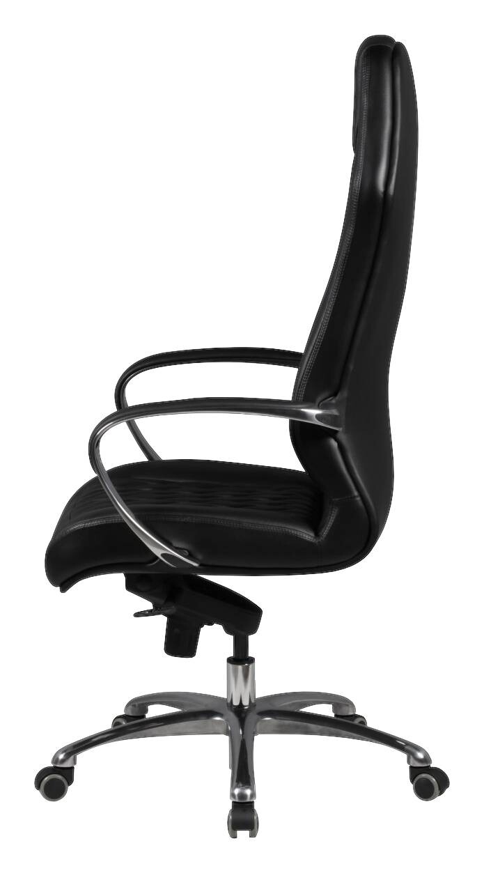 Drehstuhl schwarz Leder