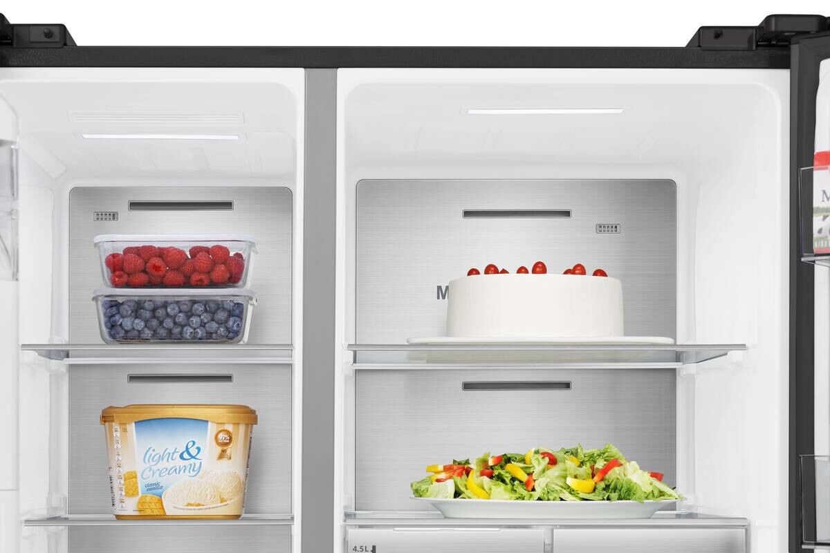 Hisense Side-by-Side RS818N4TFE schwarz B/H/T: ca. 91x179x73 cm