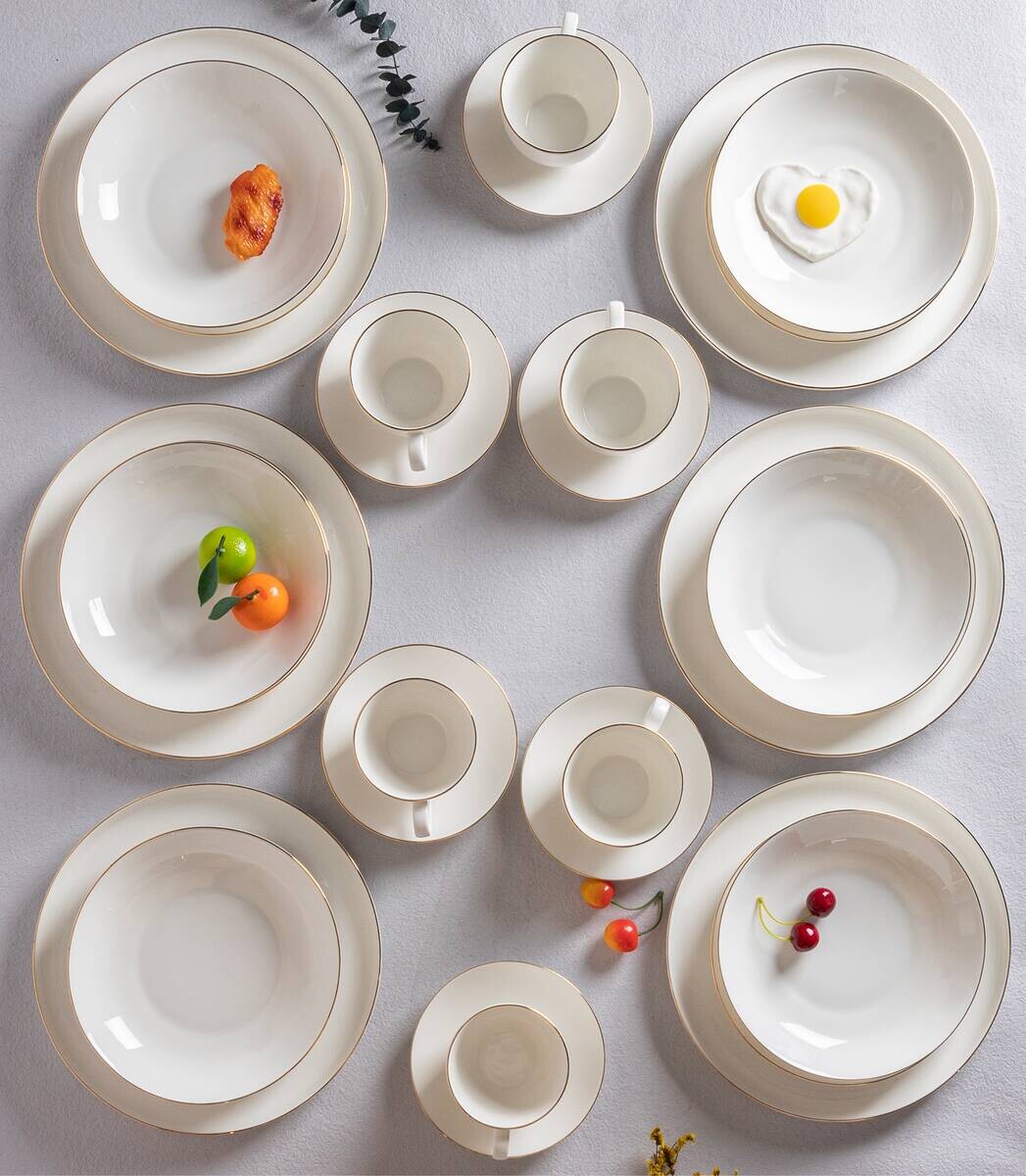 POCOline Kombiservice weiß Porzellan 30 tlg.