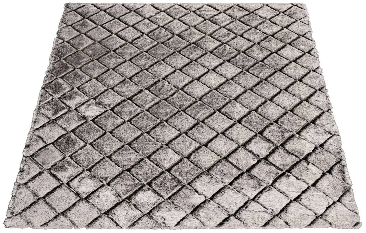 Teppich Vichy Silbergrau B/L: ca. 160x230 cm Teppich Vichy Silbergrau B/L: ca. 160x230 cm