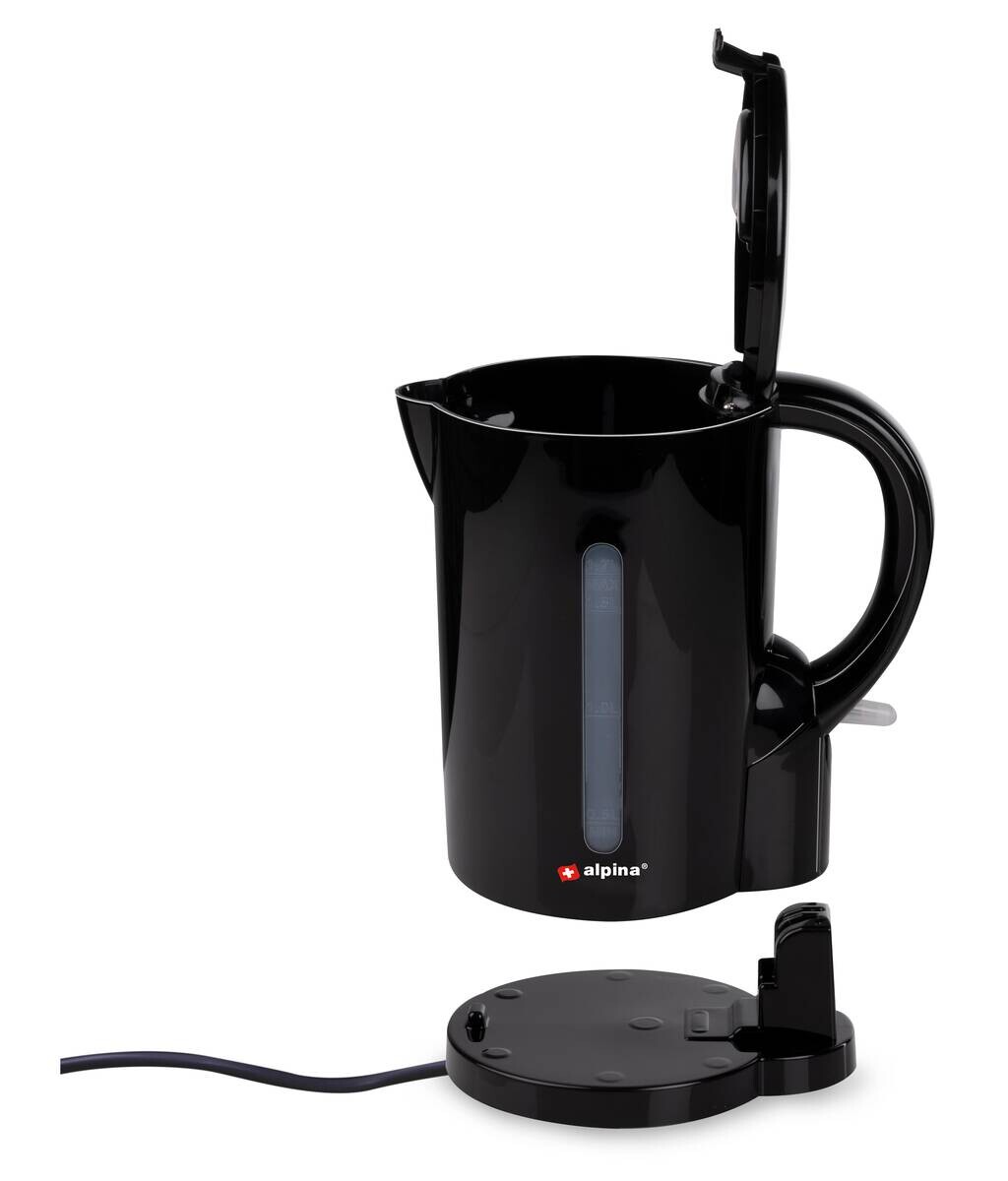 Wasserkocher schwarz Kunststoff B/H/L: ca. 17,1x20,8x17,1 cm ca. 1,7 l