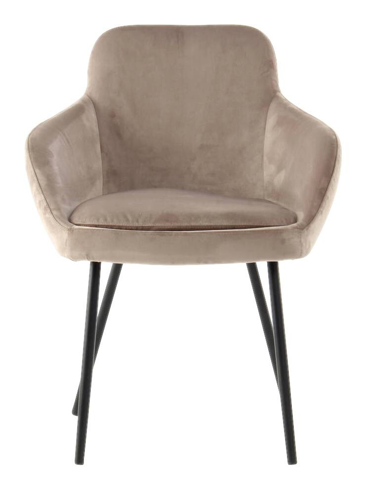 Stuhl Cobain 800 2er hellbraun Microfaser B/H/T: ca. 60,5x81x60 cm