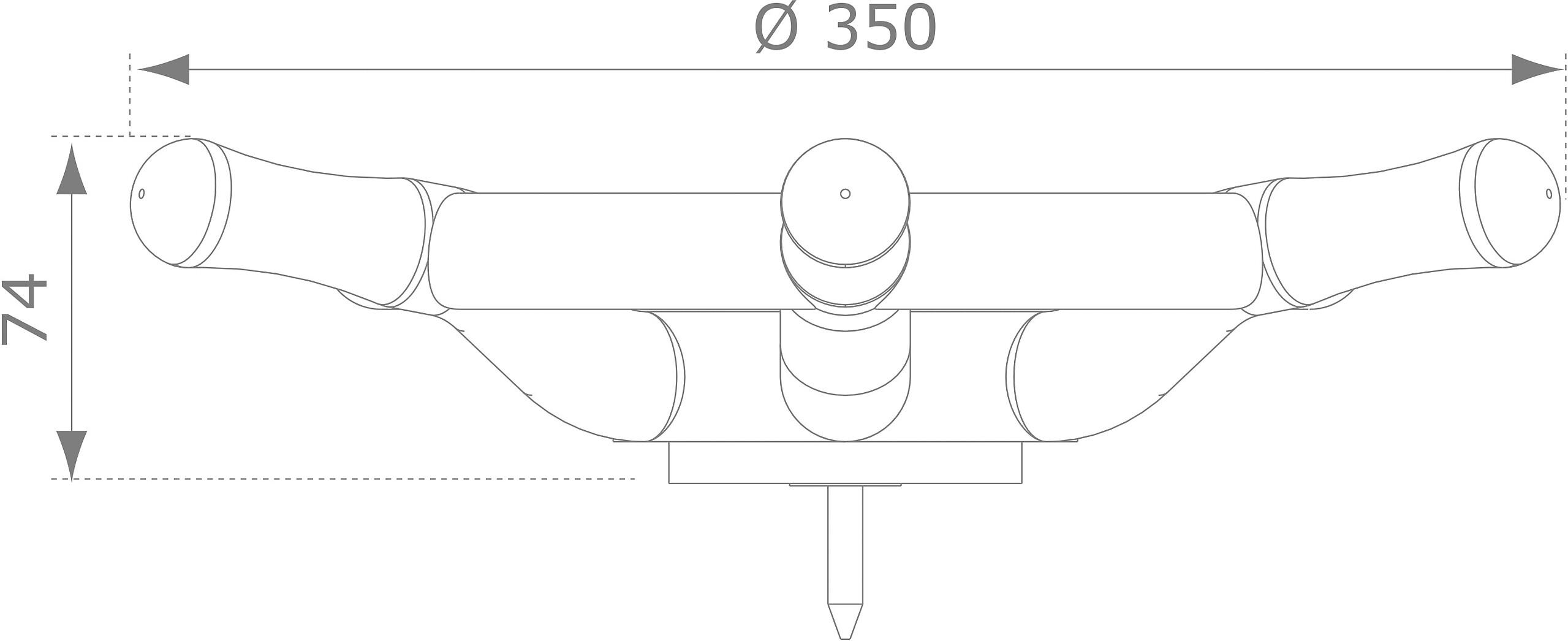 AXI Bootsrad lindgrün B/H/L: ca. 8x34x34 cm