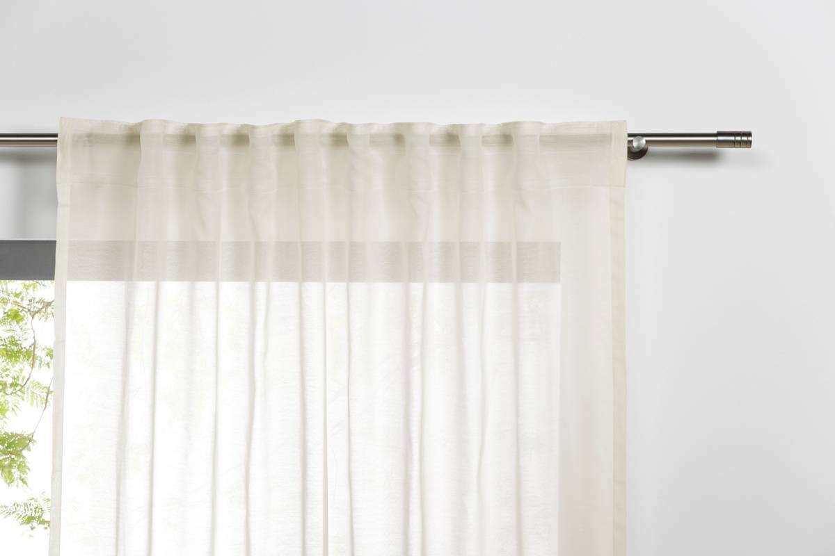 Kombivorhang PURE ecru B/L: ca. 135x245 cm