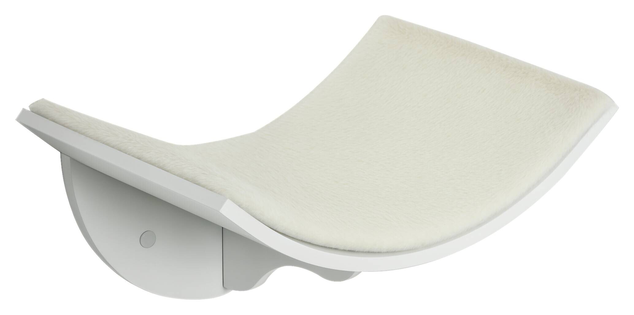 PawHut Wand-Katzenbett weiß MDF B/H/L: ca. 28x21x41 cm