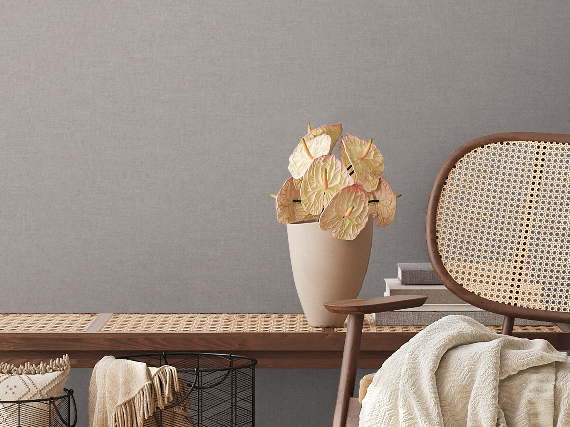 A.S.Creation Vliestapete grau B/H/D: ca. 53x1005x8,5 cm