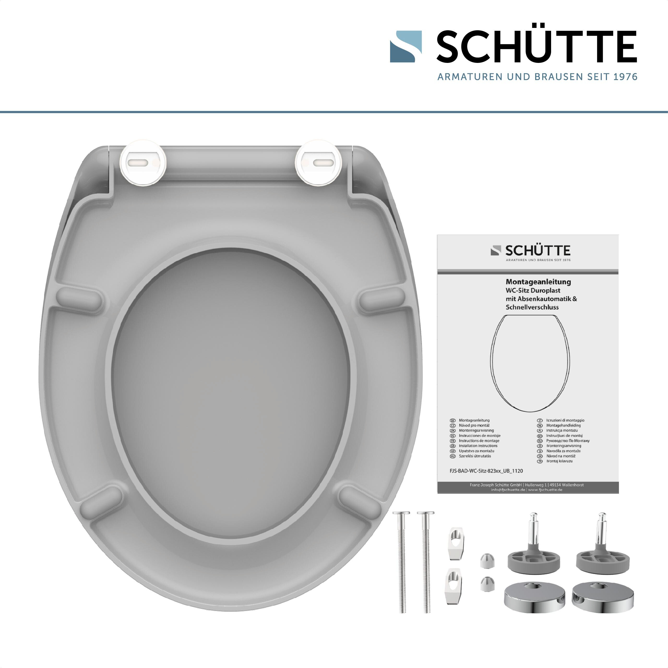 Schütte WC-Sitz GREY Duroplast