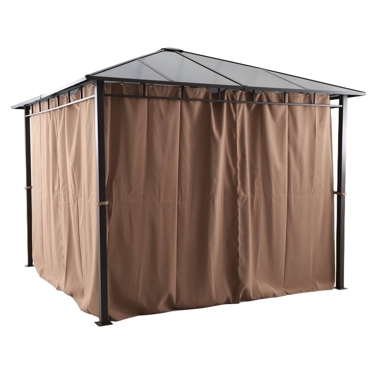 Pavillon Xenia grau Stahl B/H/L: ca. 300x270x300 cm