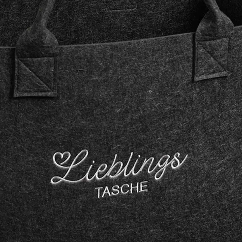 Kesper Tasche Filz grau Polyester B/H/L: ca. 25x34x50 cm