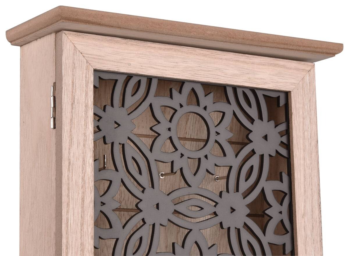 Schlüsselkasten Irena Eiche schwarz MDF B/H/T: ca. 20x30x7 cm