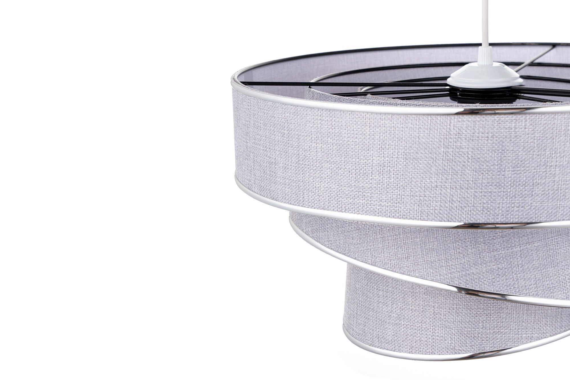 Opviq Pendelleuchte Couper silber grau B/H/T/L/D: ca. 40x72x40x40x40 cm E27 1 Brennstellen