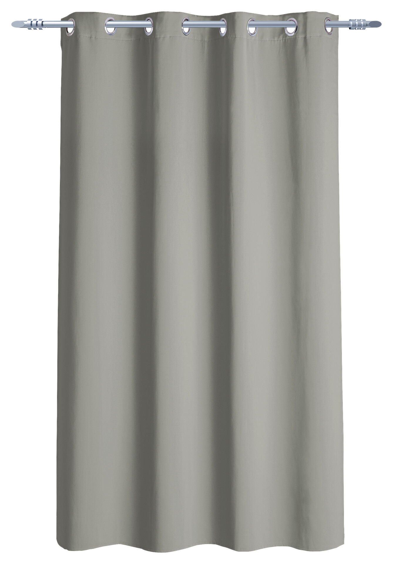 Ösenvorhang Verona silber B/L: ca. 140x175 cm