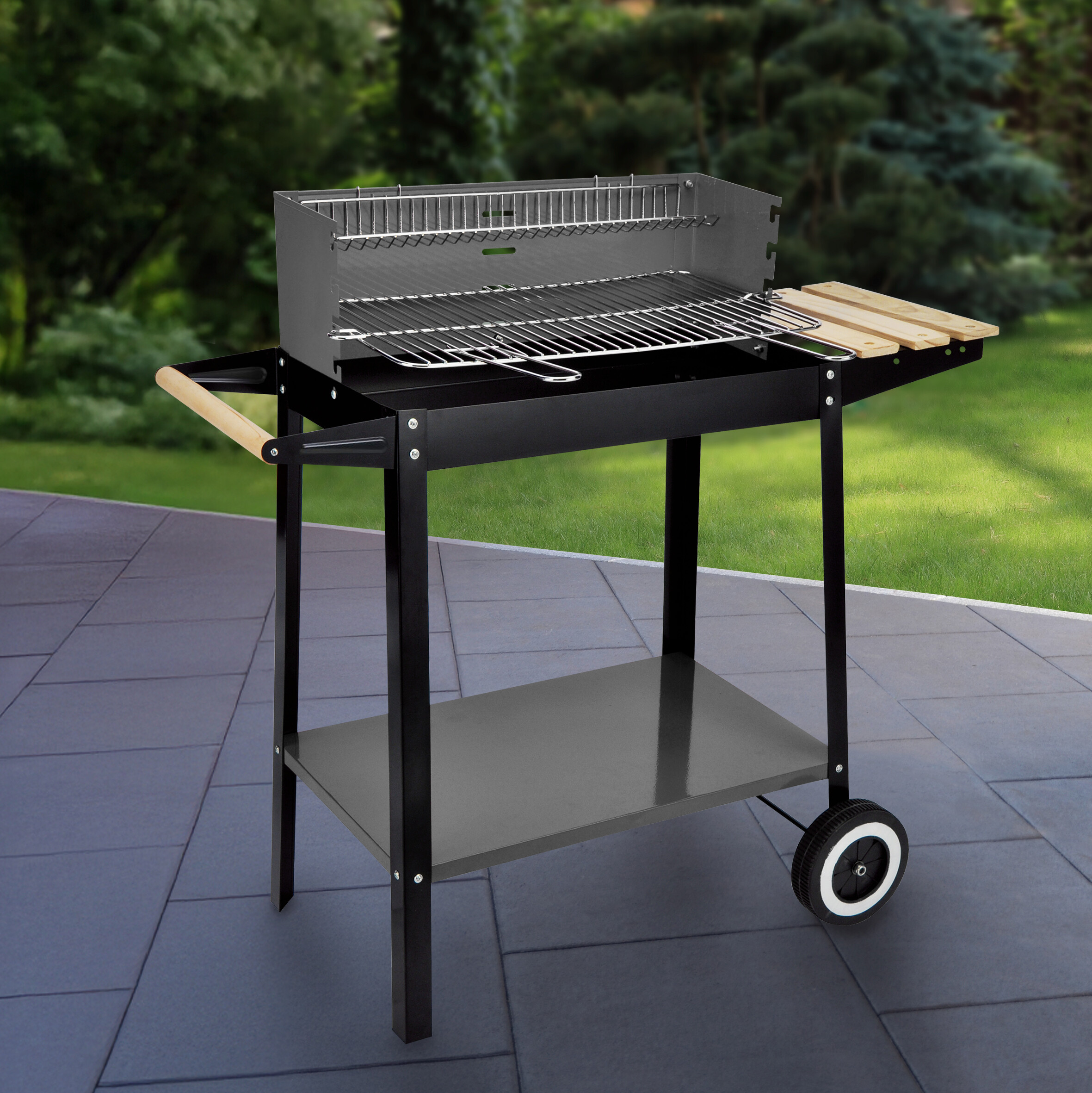 Grill Stahl B/H/L: ca. 44x83x88 cm