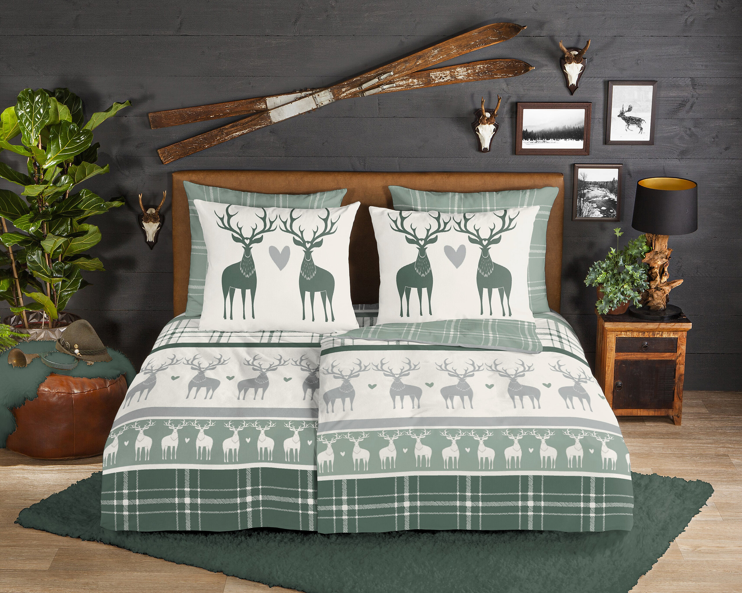 Baumwoll Bettwäsche Bjirk Flanell