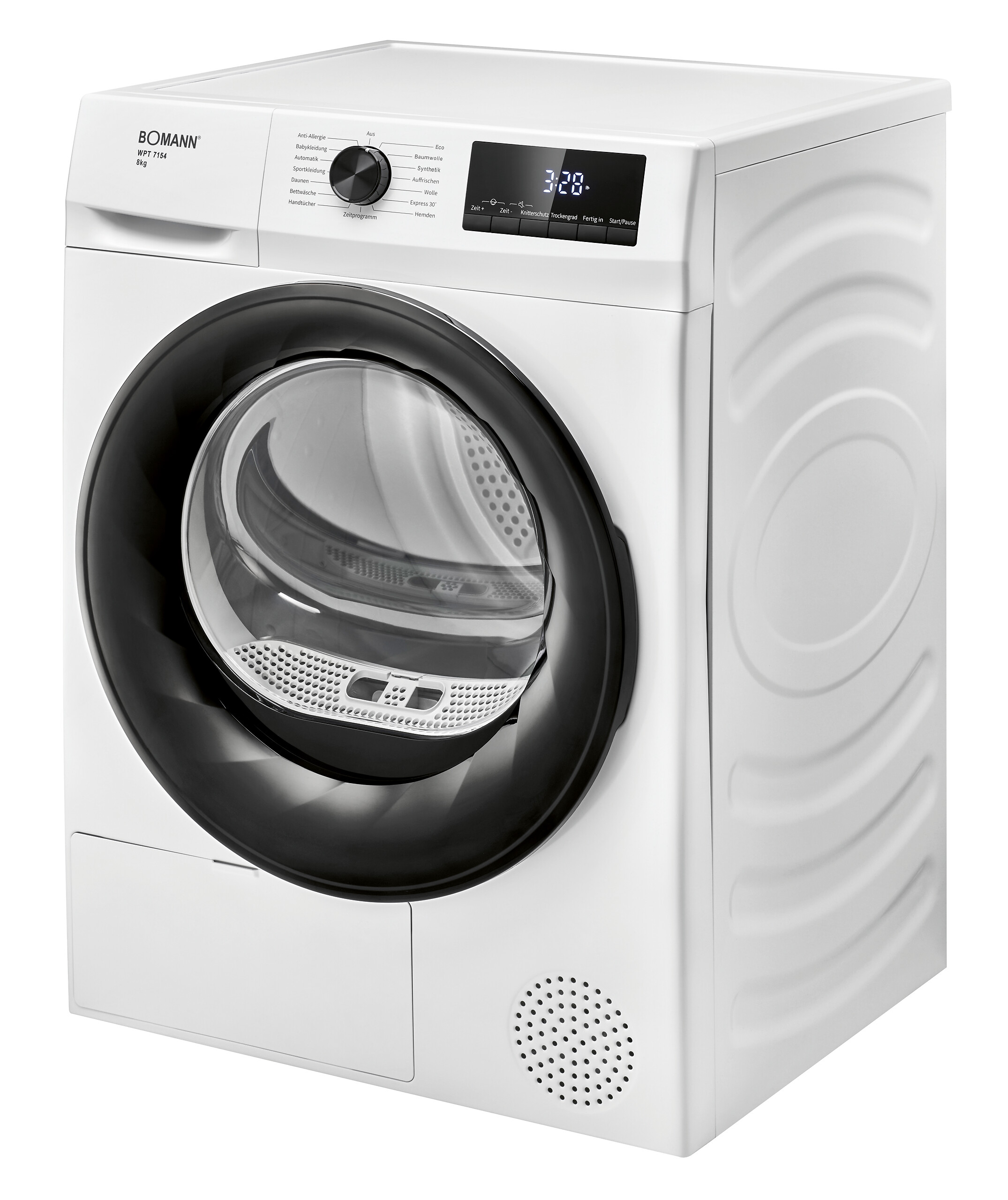 Bomann Wärmepumpentrockner WPT 7154 weiß B/H/T: ca. 59,5x84,5x58 cm ca. 8 kg