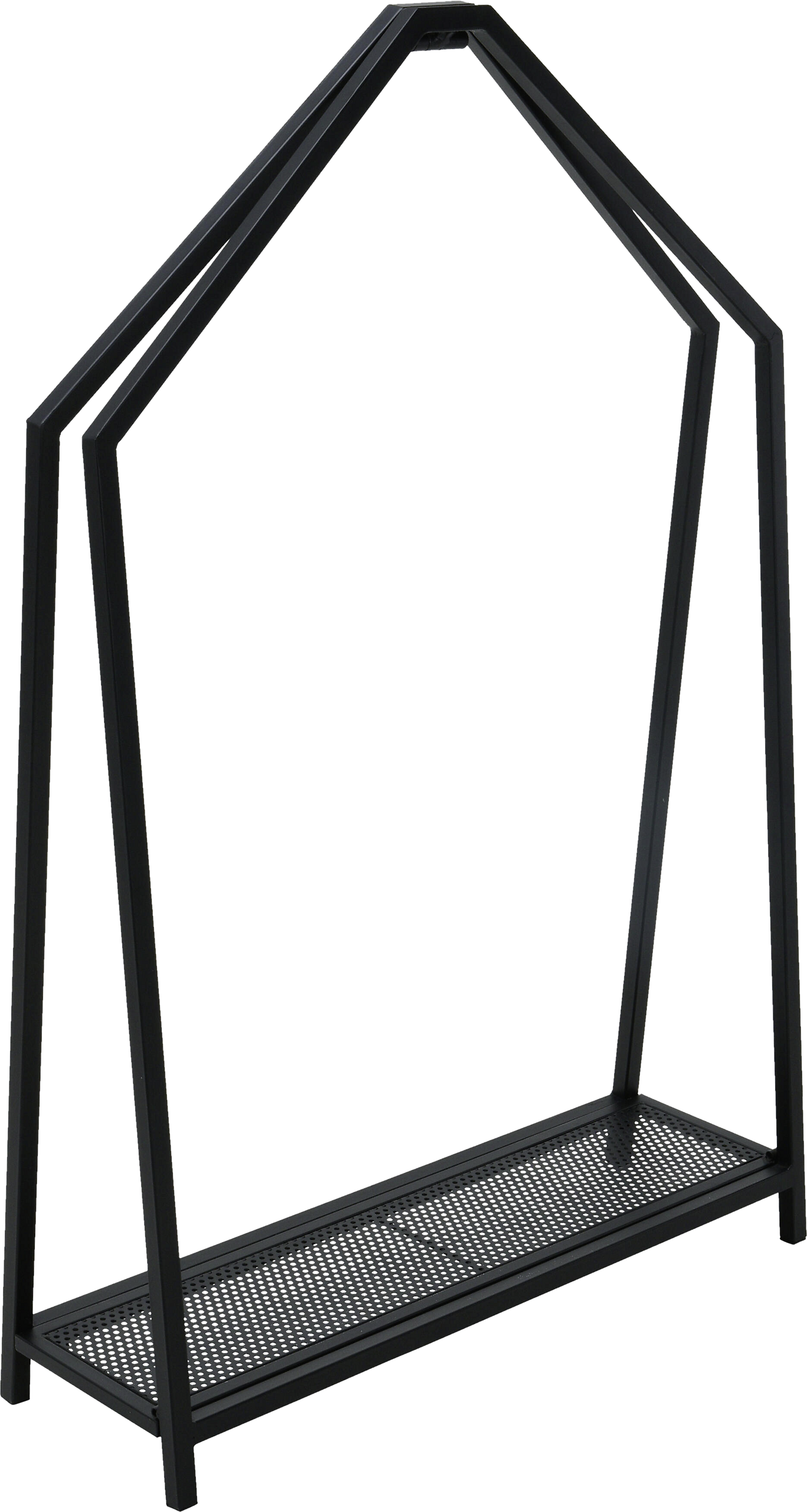 Kaminholzständer schwarz B/H/L: ca. 78,5x7x117,5 cm