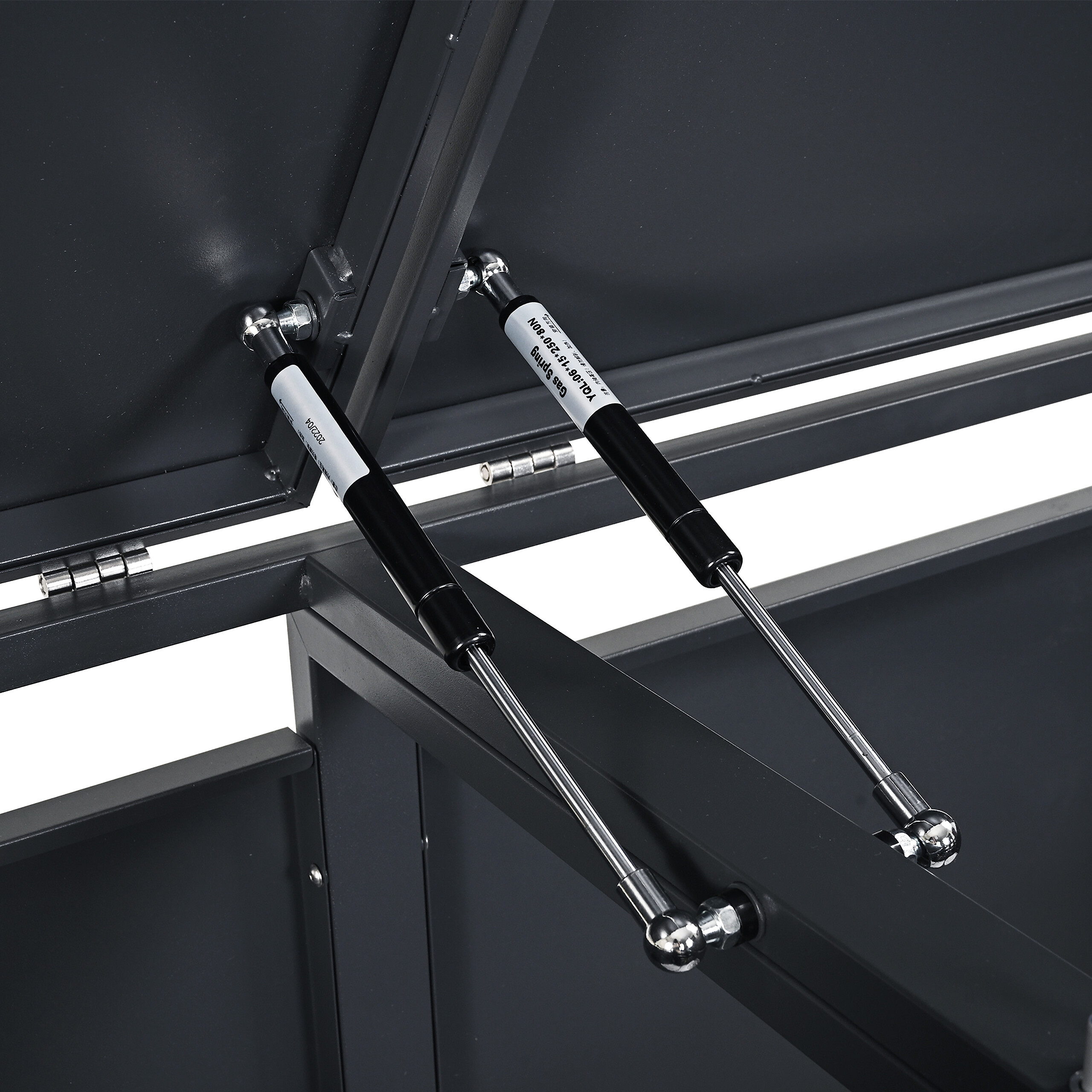 Westmann Mülltonnenbox Status anthrazit B/H/L: ca. 330x116x80 cm