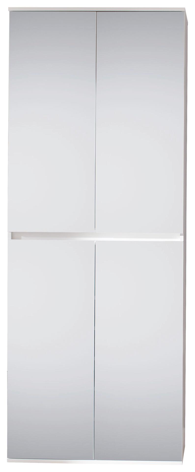 Garderobenschrank Mirror weiß B/H/T: ca. 74x191x34 cm