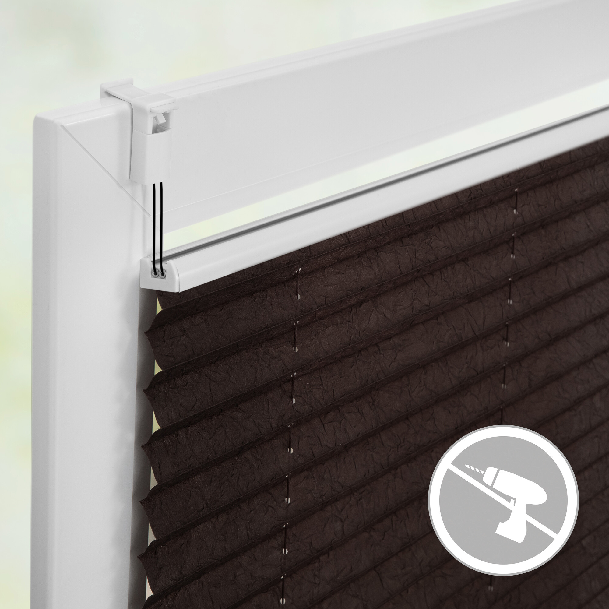 LICHTBLICK Spannplissee braun B/L: ca. 95x130 cm