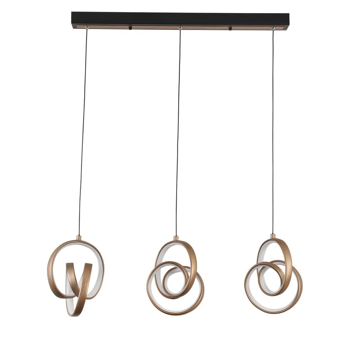 Nolo LED-Pendelleuchte Tamara Cappuccino B/H/L: ca. 75x18x120 cm