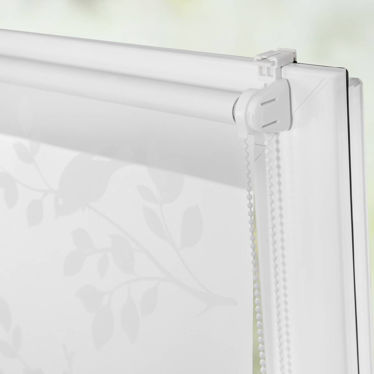 LICHTBLICK Rollo Pflanze weiß B/L: ca. 45x150 cm