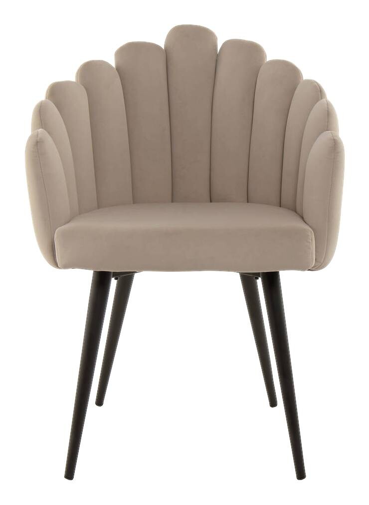 Stuhl Jeane 600 beige Microfaser B/H/T: ca. 61x85x58 cm