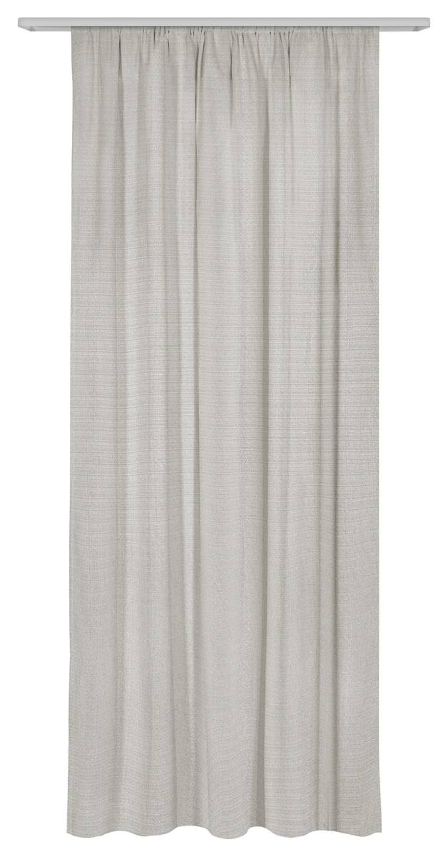 Dekovorhang Leo Silbergrau B/L: ca. 135x245 cm