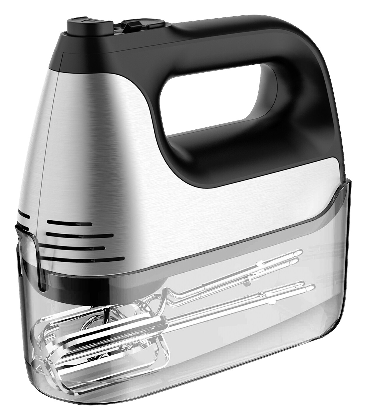 Emerio Handmixer HM-126456.2 silber schwarz Kunststoff B/H/L: ca. 9,1x22,4x21,2 cm Emerio Handmixer HM-126456.2 silber schwarz Kunststoff B/H/L: ca. 9,1x22,4x21,2 cm