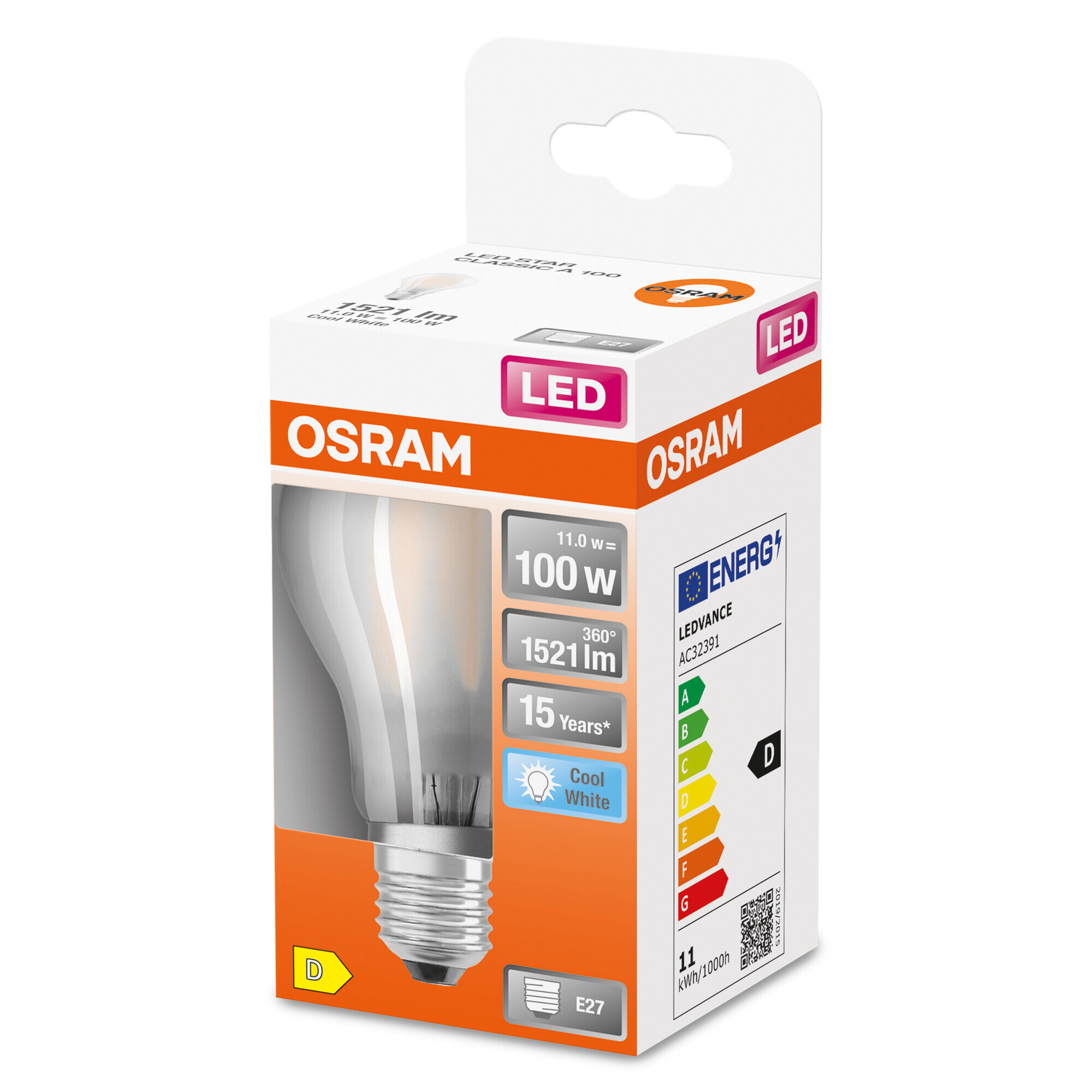 OSRAM Tropfenlampe E27