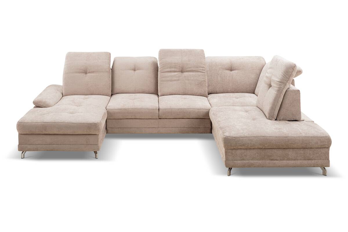 Wohnlandschaft Kendo grau Microfaser B/H/T: ca. 337x105x172 cm