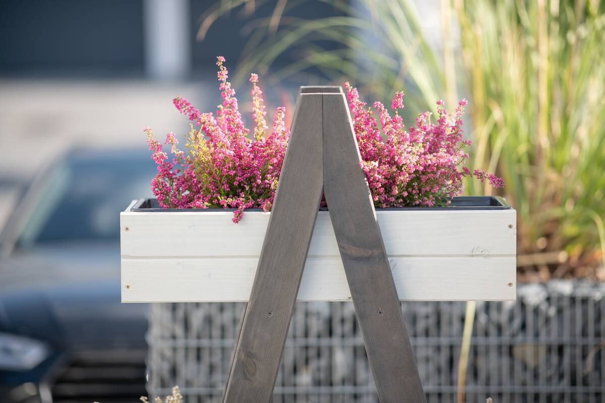 Westmann Hochbeet Ella grau Holz B/H/L: ca. 25x147x101 cm