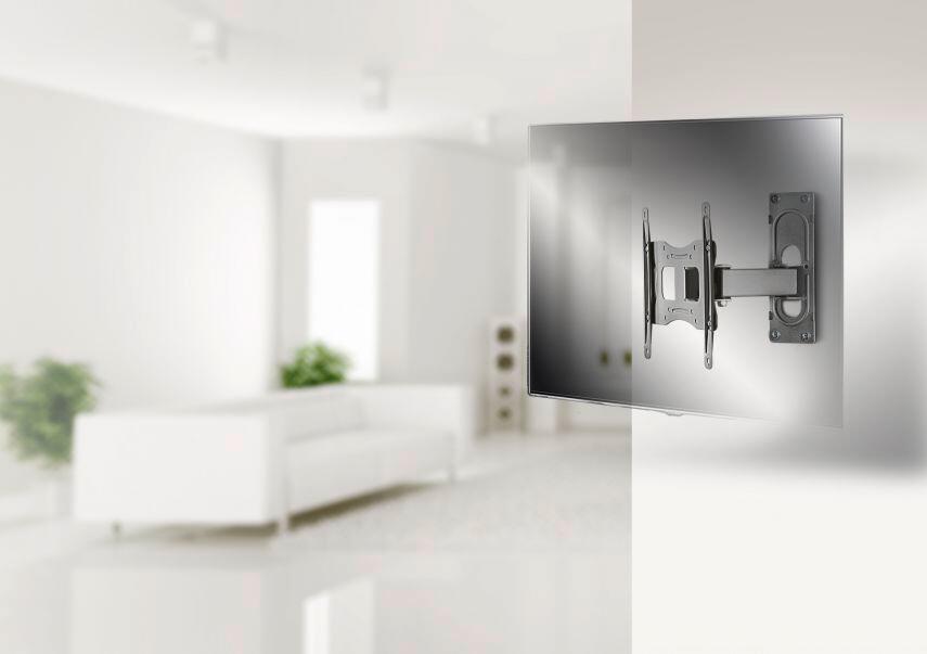 VCM TV-Wandhalterung silber