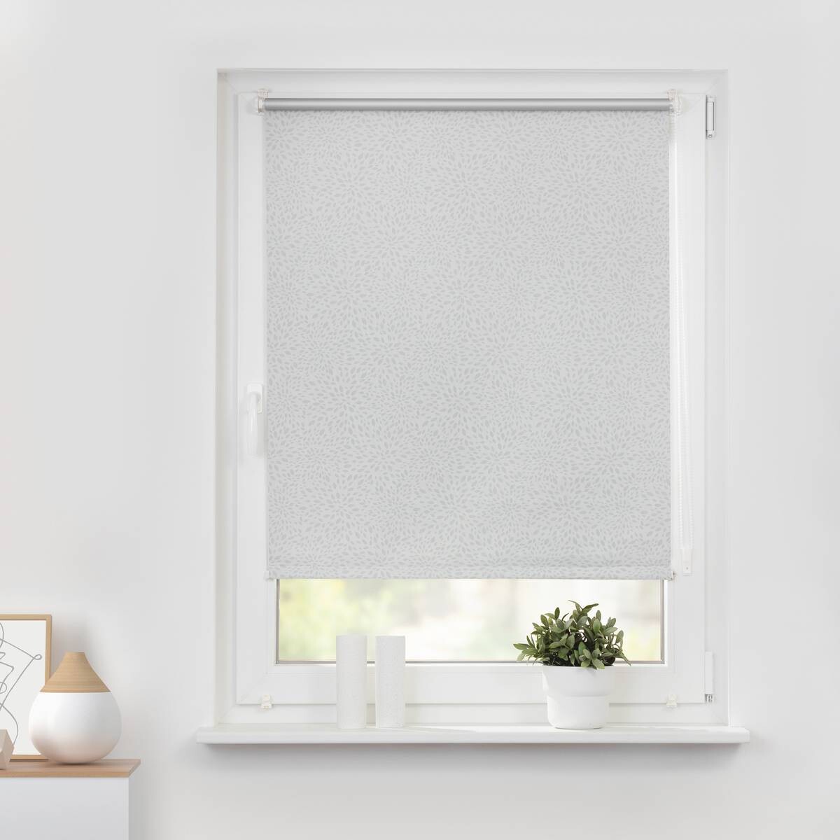 LICHTBLICK Thermo Klebe-/Klemmrollo Verdunklungsqualität weiß B/L: ca. 60x150 cm