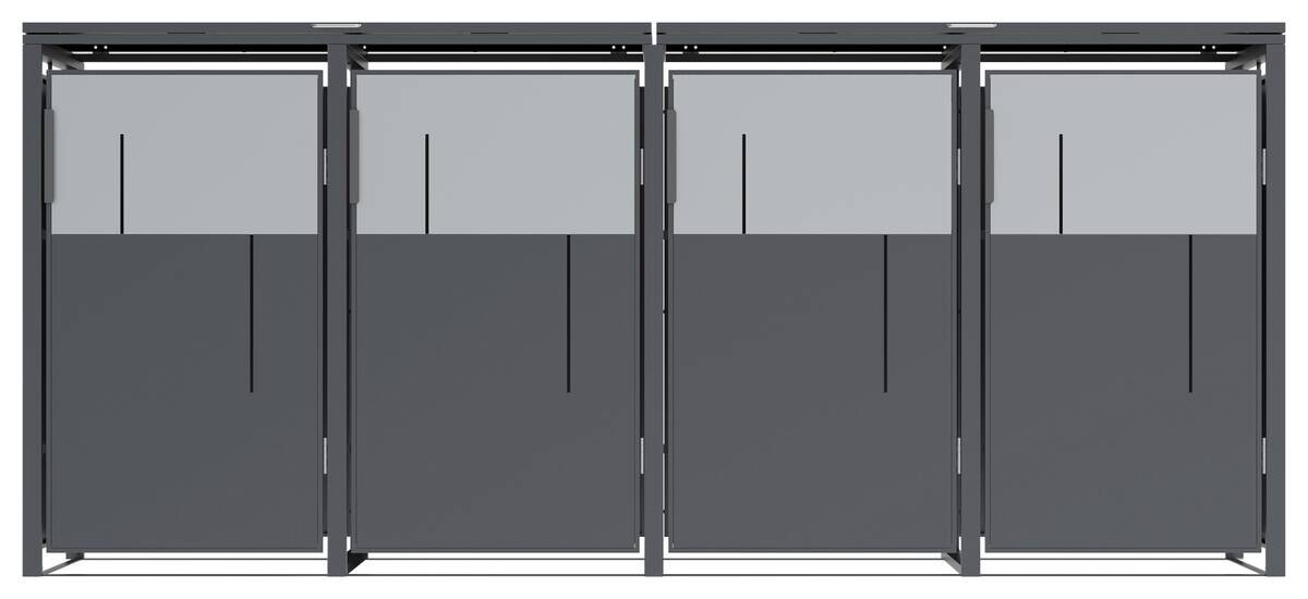 Westmann Mülltonnenbox Tonus anthrazit B/H/L: ca. 265x116x80 cm