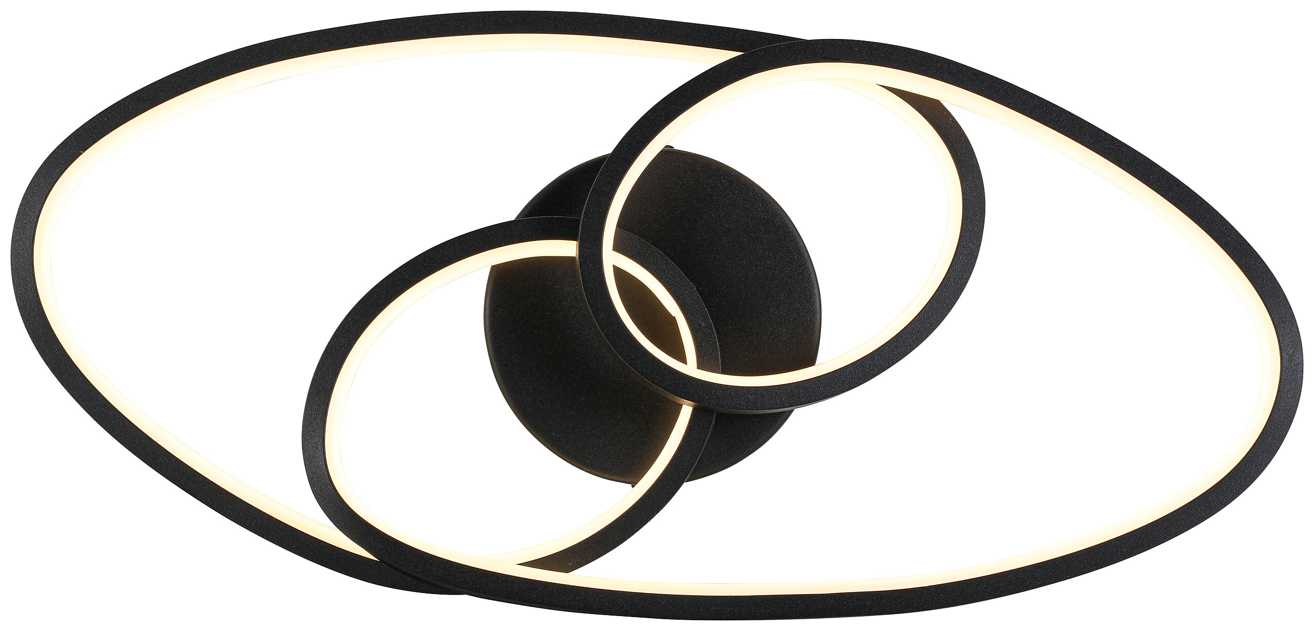 Nolo LED-Deckenleuchte Dual schwarz Metall B/H/L: ca. 21x8x45 cm