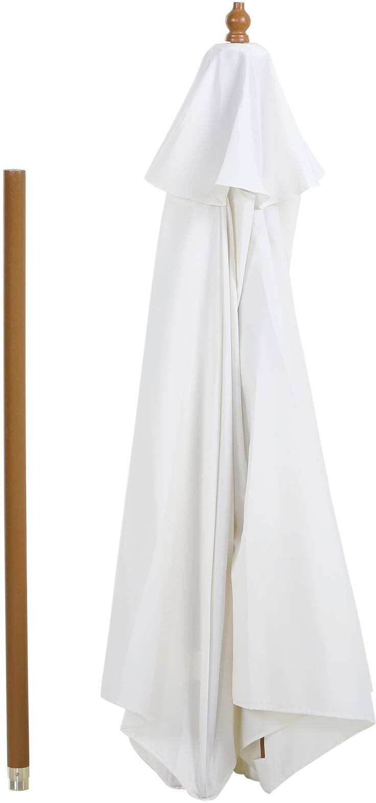 Outsunny Sonnenschirm creme Bambus H/D: ca. 230x250 cm