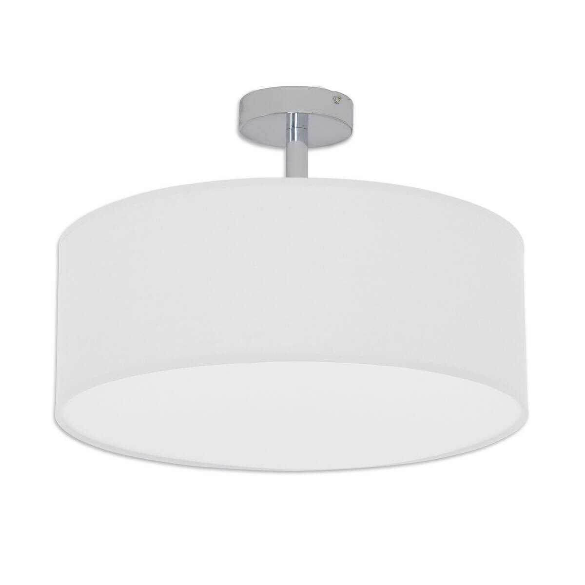 Näve Leuchten Deckenleuchte New York 7061523 weiß Textil Metall B/H/T: ca. 40x24x40 cm E27 3 Brennstellen