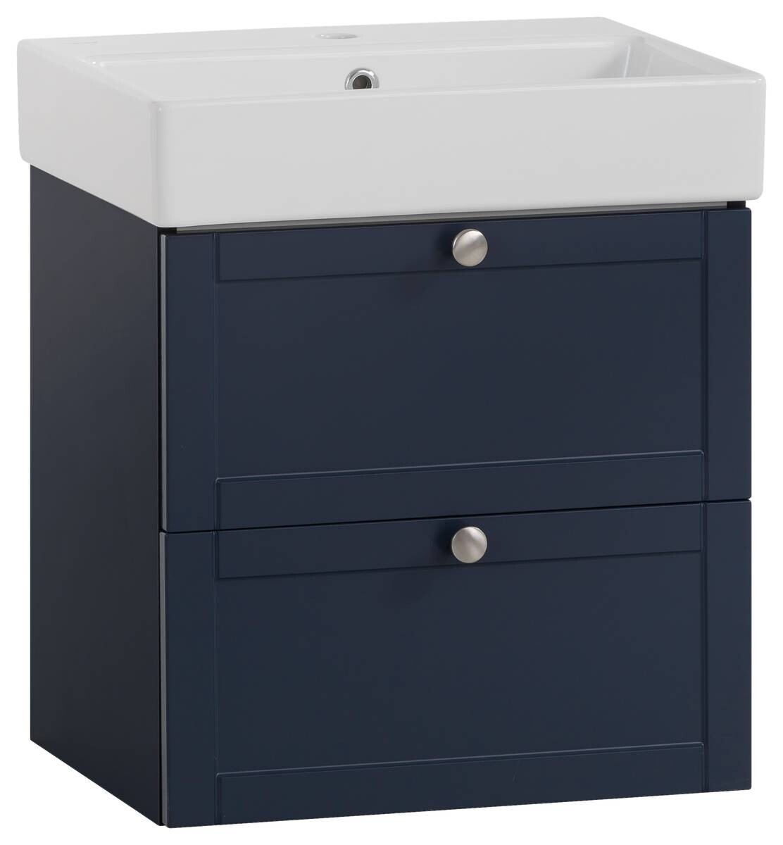 Waschbeckenunterschrank Jesper blau dunkel B/H/T: ca. 50x57x40 cm Waschbeckenunterschrank Jesper blau dunkel B/H/T: ca. 50x57x40 cm