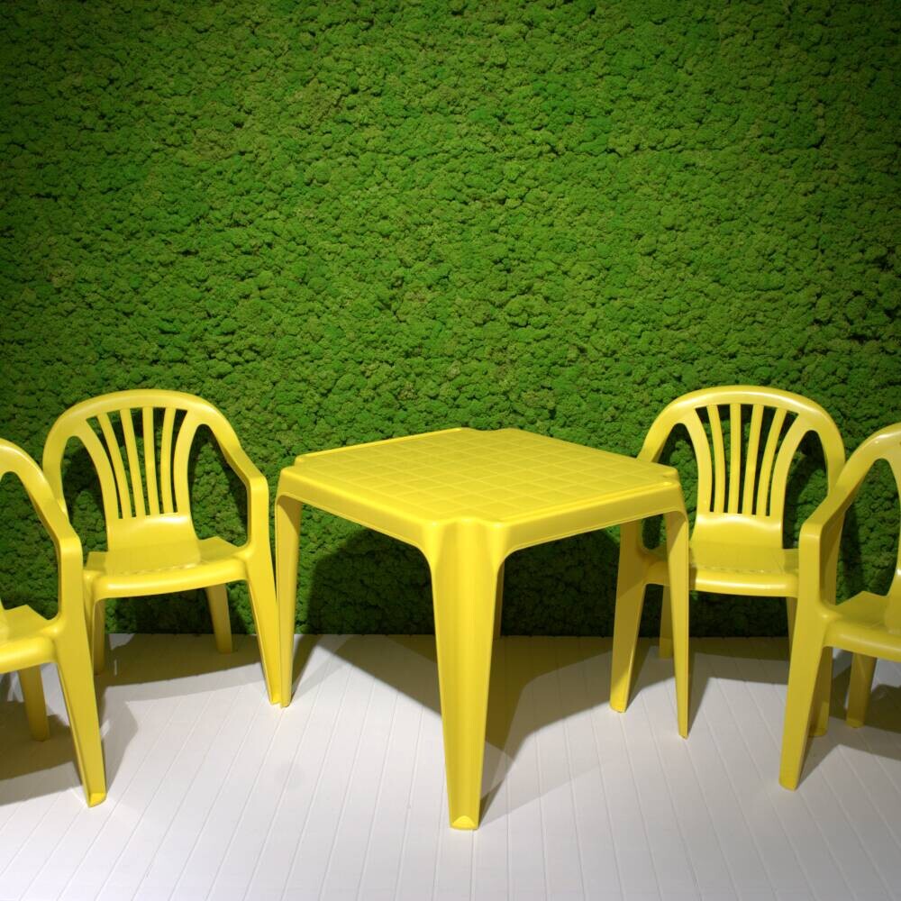 ProGarden Kindermöbel-Set gelb Kunststoff B/H/L: ca. 38x53x43 cm