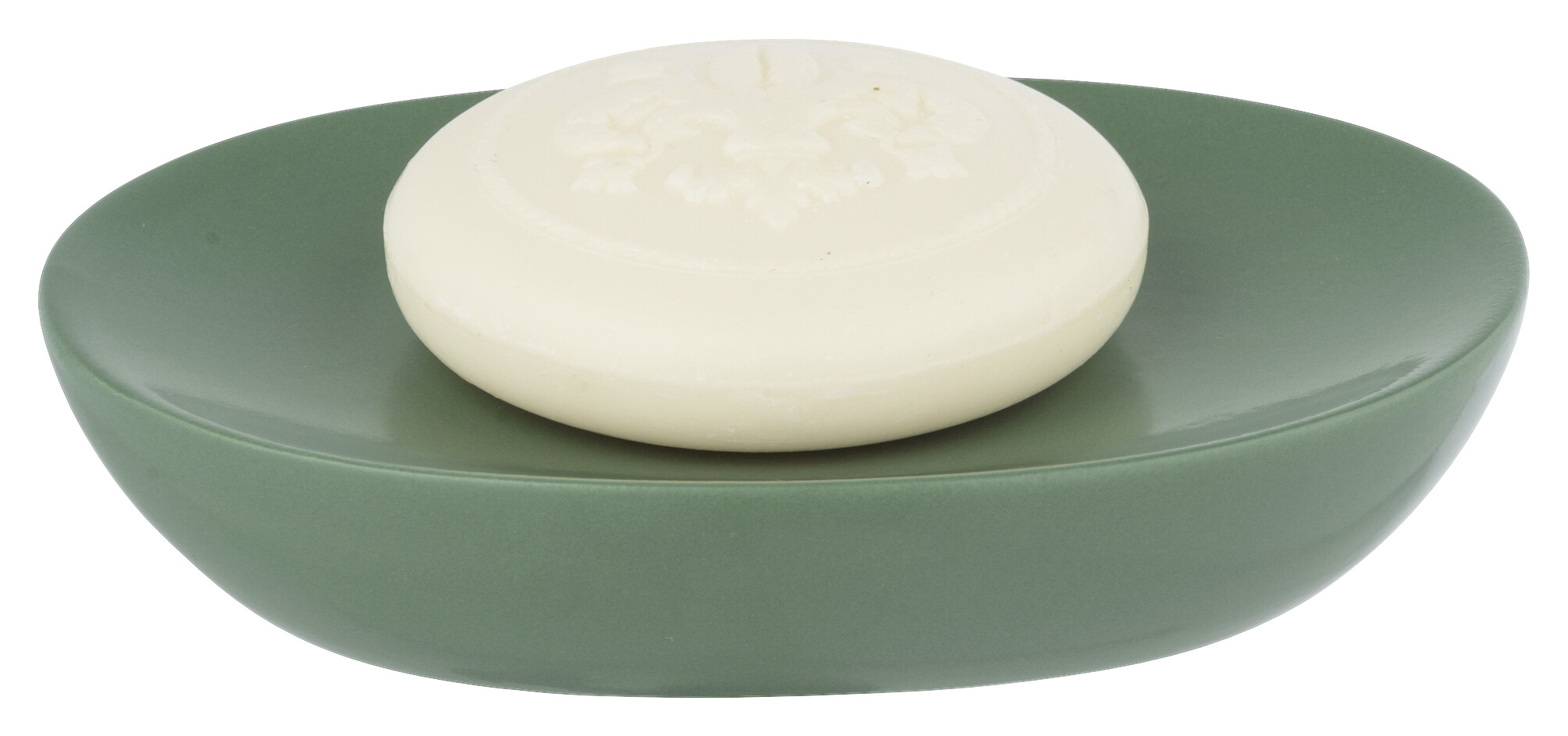 Allstar Seifenablage Olinda grün Keramik B/H/T: ca. 12x3x8,5 cm