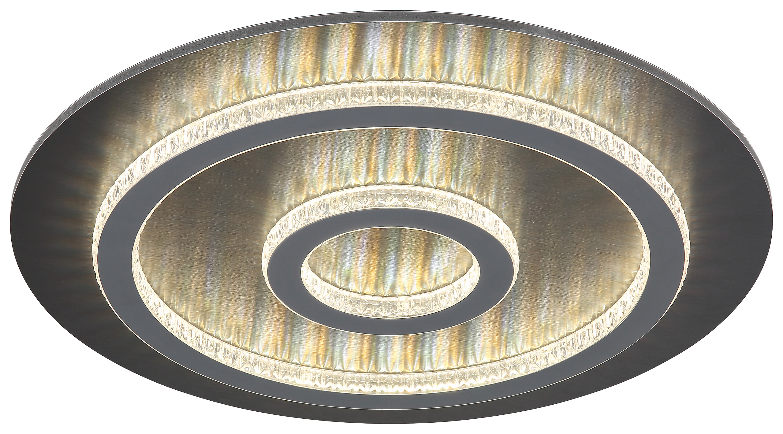 GLOBO LED-Deckenleuchte mattschwarz anthrazit hellgrau Kunststoff Metall H/D: ca. 5,5x45 cm 1 Brennstellen