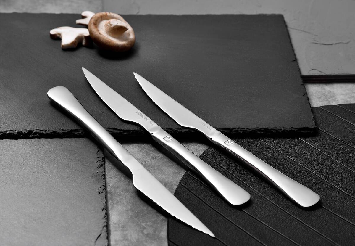 BERGNER Steakmesser MUNICH silber Edelstahl 6 tlg.