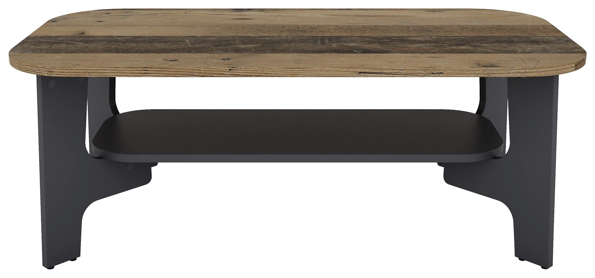 byLIVING Couchtisch JONNY Eiche Old Wood anthrazit anthrazit Holzwerkstoff Holzwerkstoff B/H/T: ca. 110x42,5x55 cm