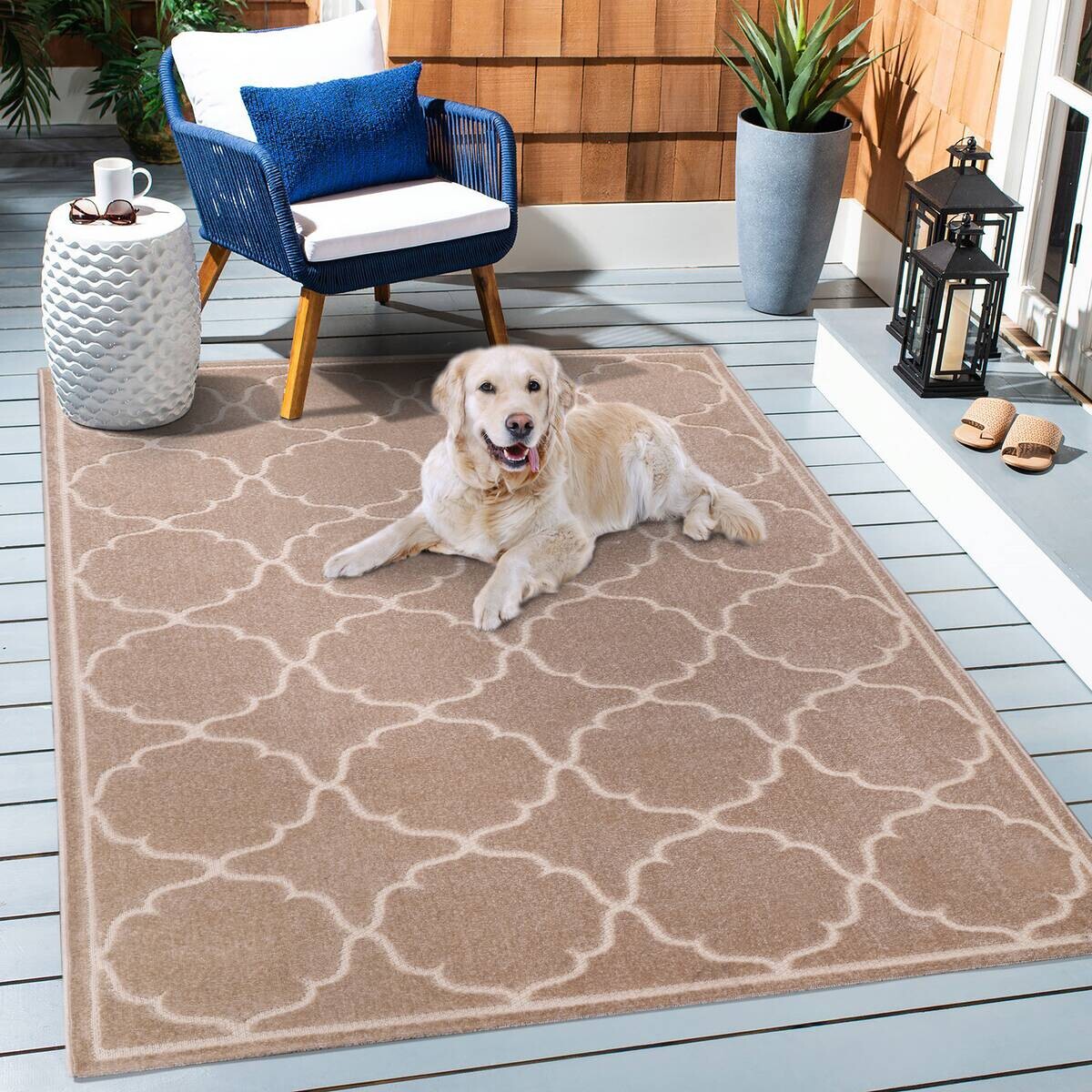 Sanat Outdoorteppich BERLIN beige B/L: ca. 80x150 cm