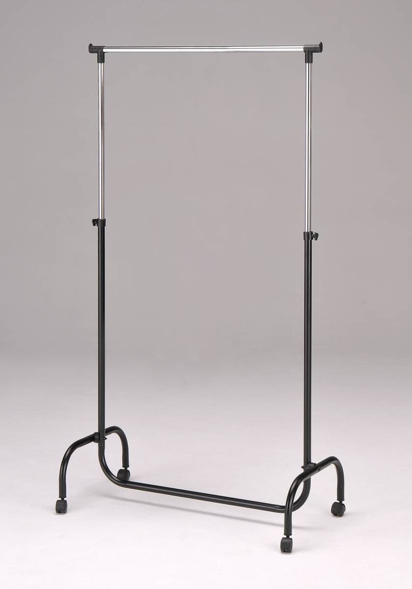 Garderobenwagen Chrom Stahl B/H/L: ca. 45x170x80 cm