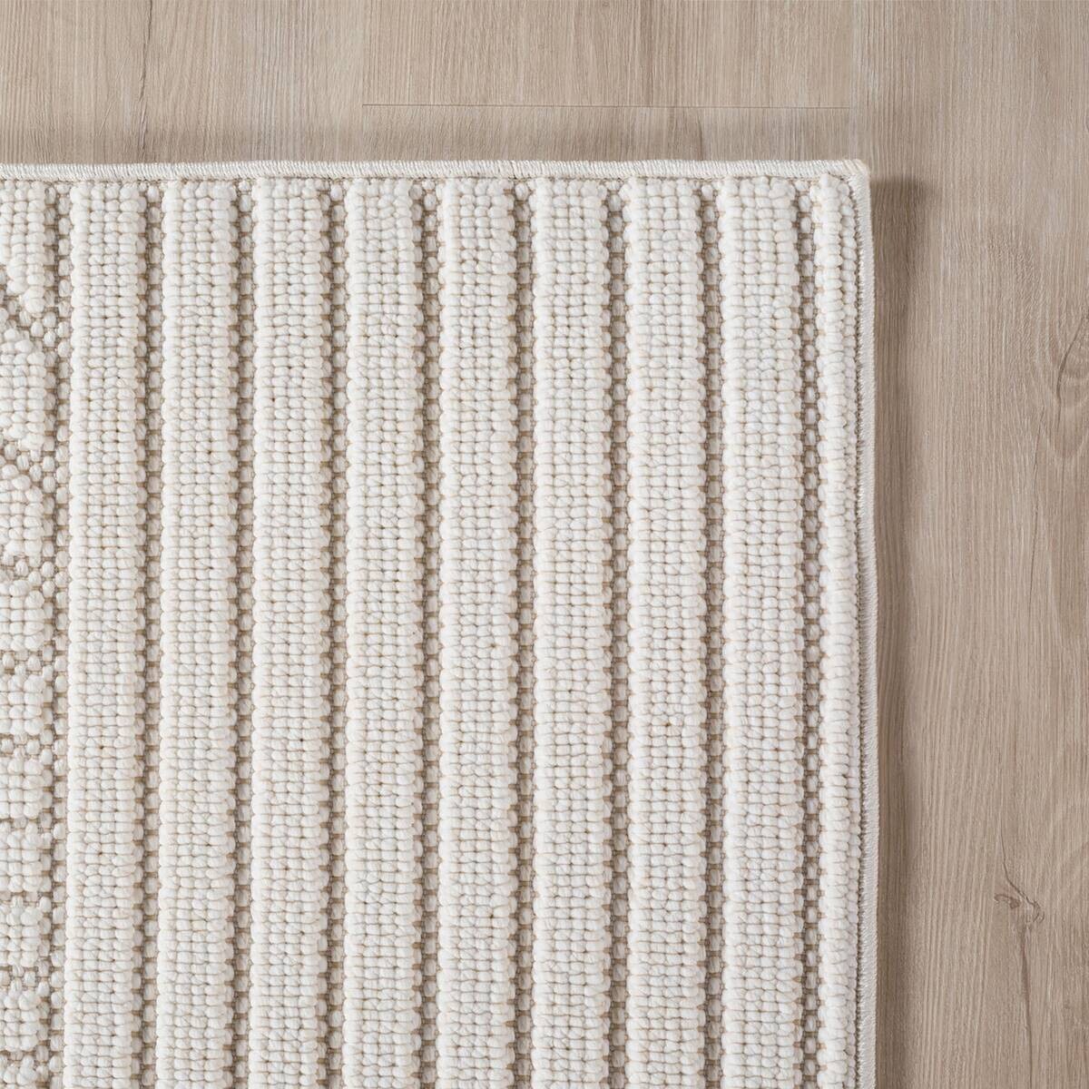 Ayyildiz Kurzflorteppich HELIX creme B/H/L: ca. 120x0,7x120 cm