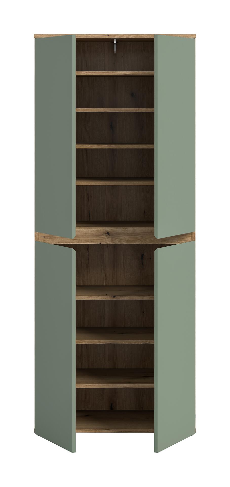 Schrank SCARPA Evoke Oak Nachbildung grün B/H/T: ca. 70x175x37 cm